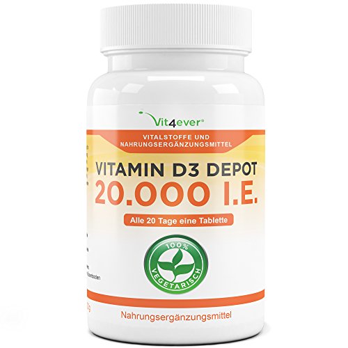 Vitamin D3 20000 IE, 240 tabletta