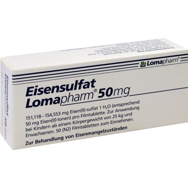 Eisensulfat Lomapharm 50 mg 50db.