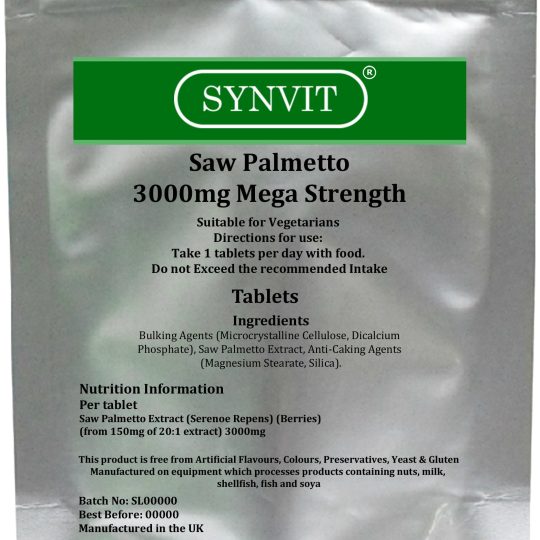 Saw Palmetto 3000mg Mega erősségű tabletták 120db