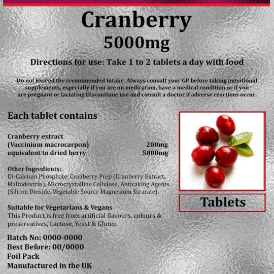 Áfonya kivonat tabletta 5000mg.30db.