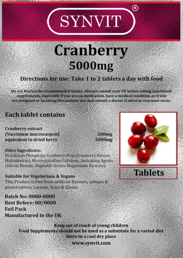 Áfonya kivonat tabletta 5000mg.30db.