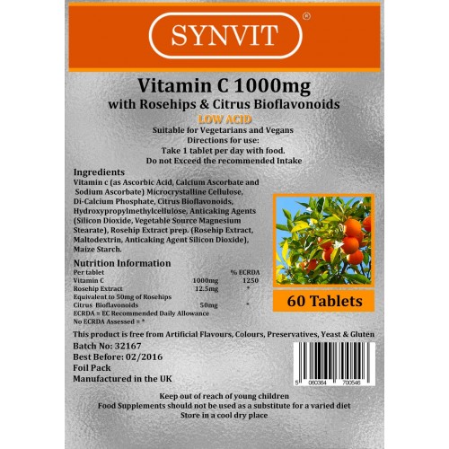 C-vitamin 1000mg csipkebogyóval és Citrus Bioflavonoidokkal 360db (egy évnyi adag)