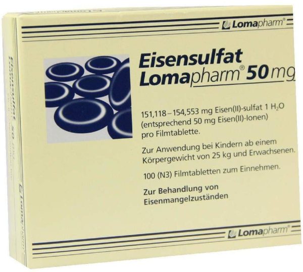 Eisensulfat 50 mg 100db.