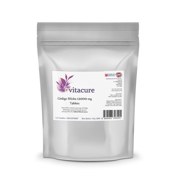 Ginkgo Biloba 12,000mg , jóddal és B5 vitaminnal 180db