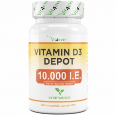 D3 vitamin 10.000IU (365db , 1 évre való)