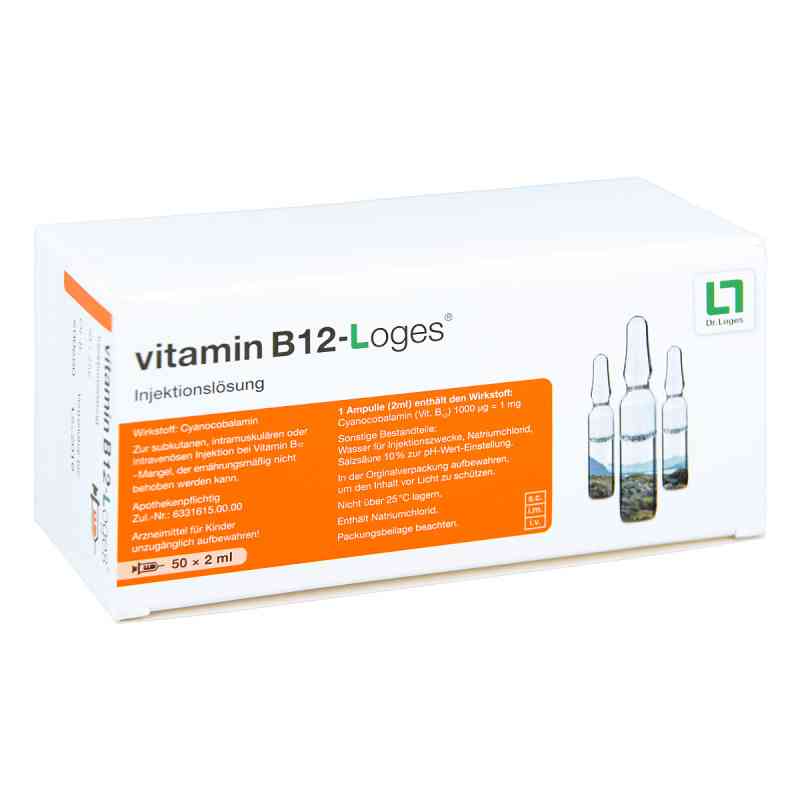 B12-vitamin Loges injekciós oldat ampullák (50 x 2 ml)