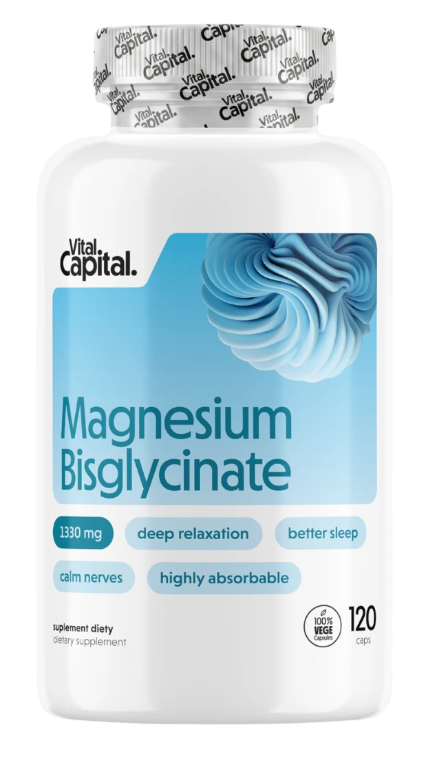 VITALCAPITAL Magnézium Bisglycinate (120 db.,665mg./kapsz.)